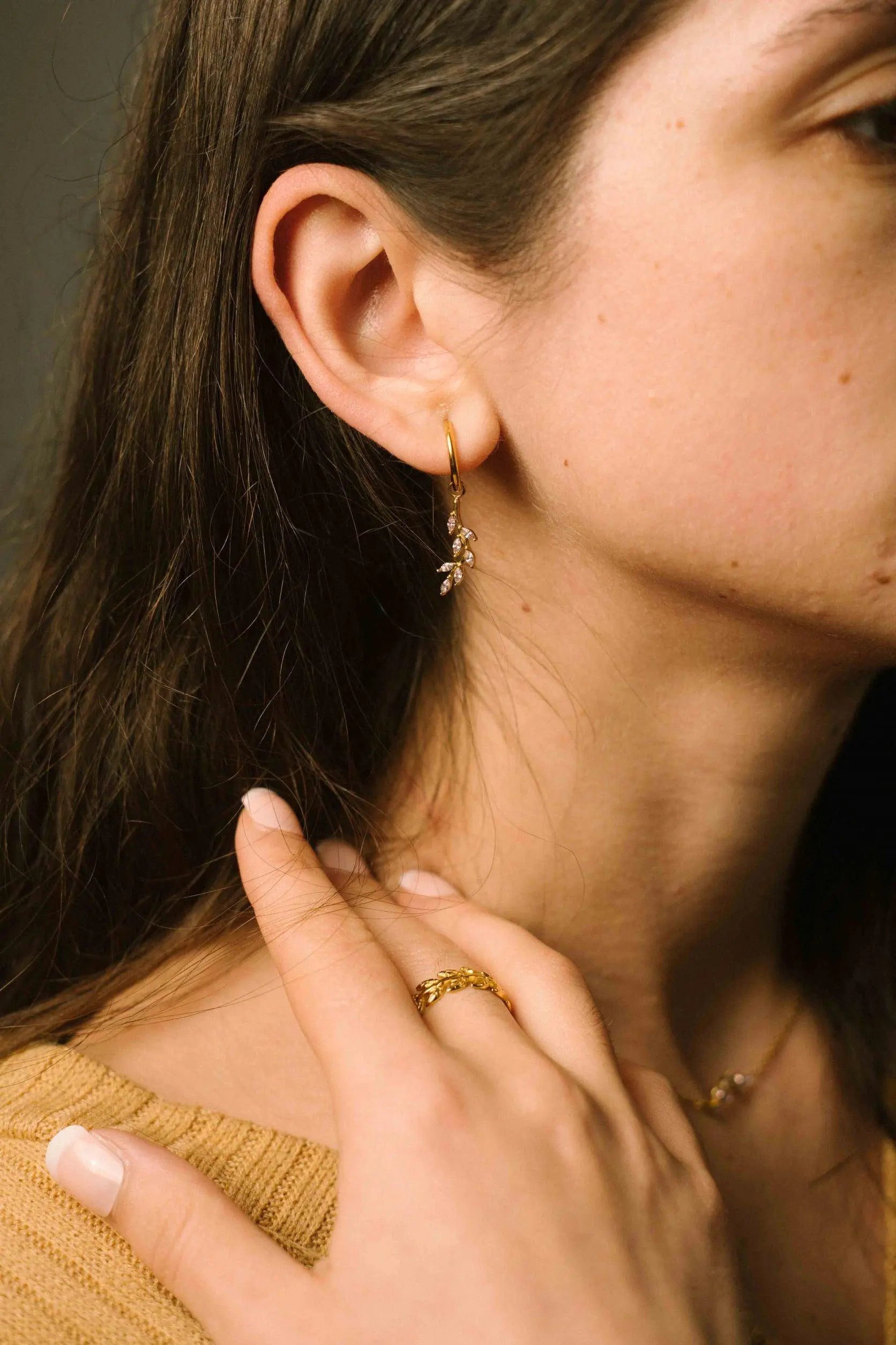 Esmeralda Rosa Ohrring - Bonheur Jewellery