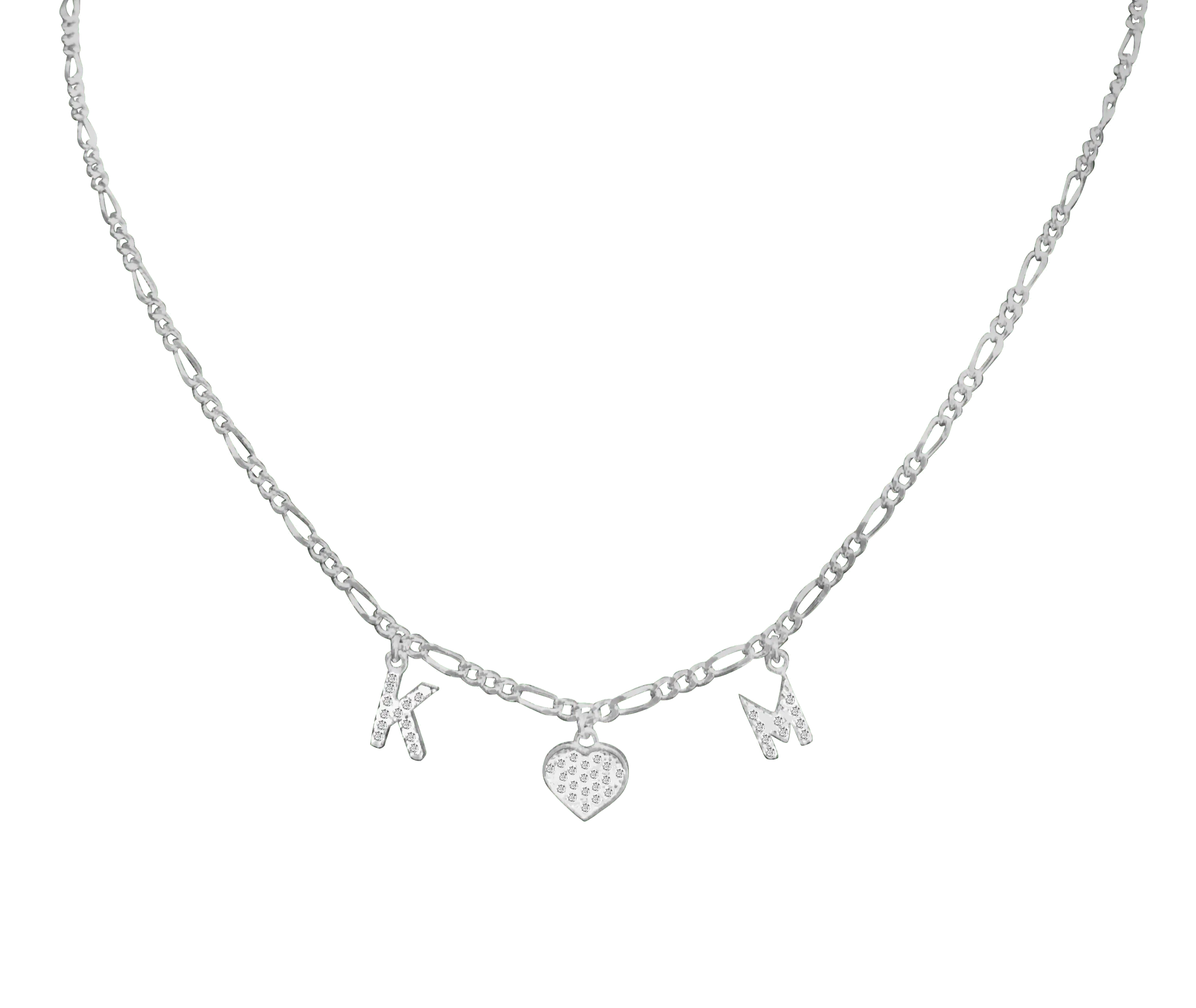 Herz Initialen Halskette Tiny - Bonheur Jewellery