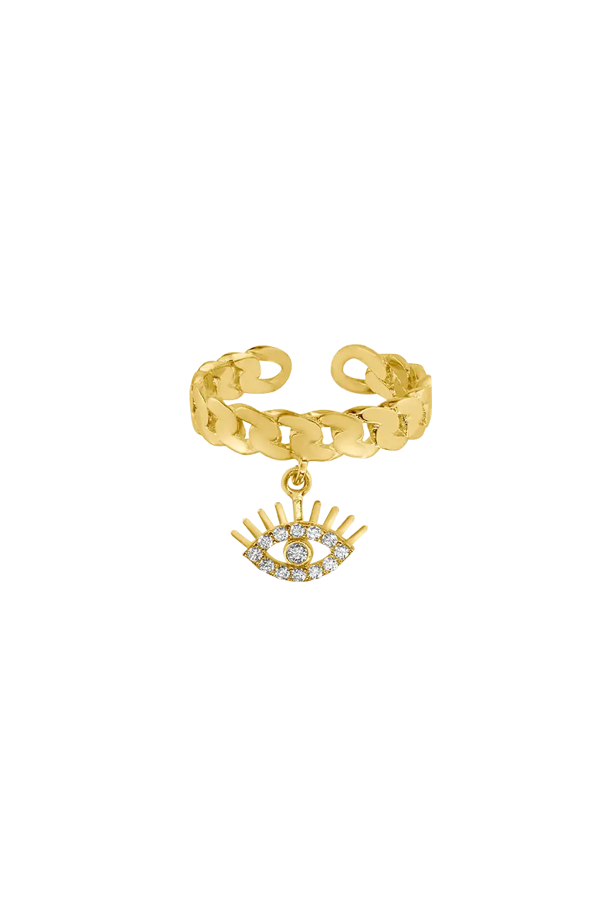 Iliso Ring mit Zirkonia Auge - Bonheur Jewellery