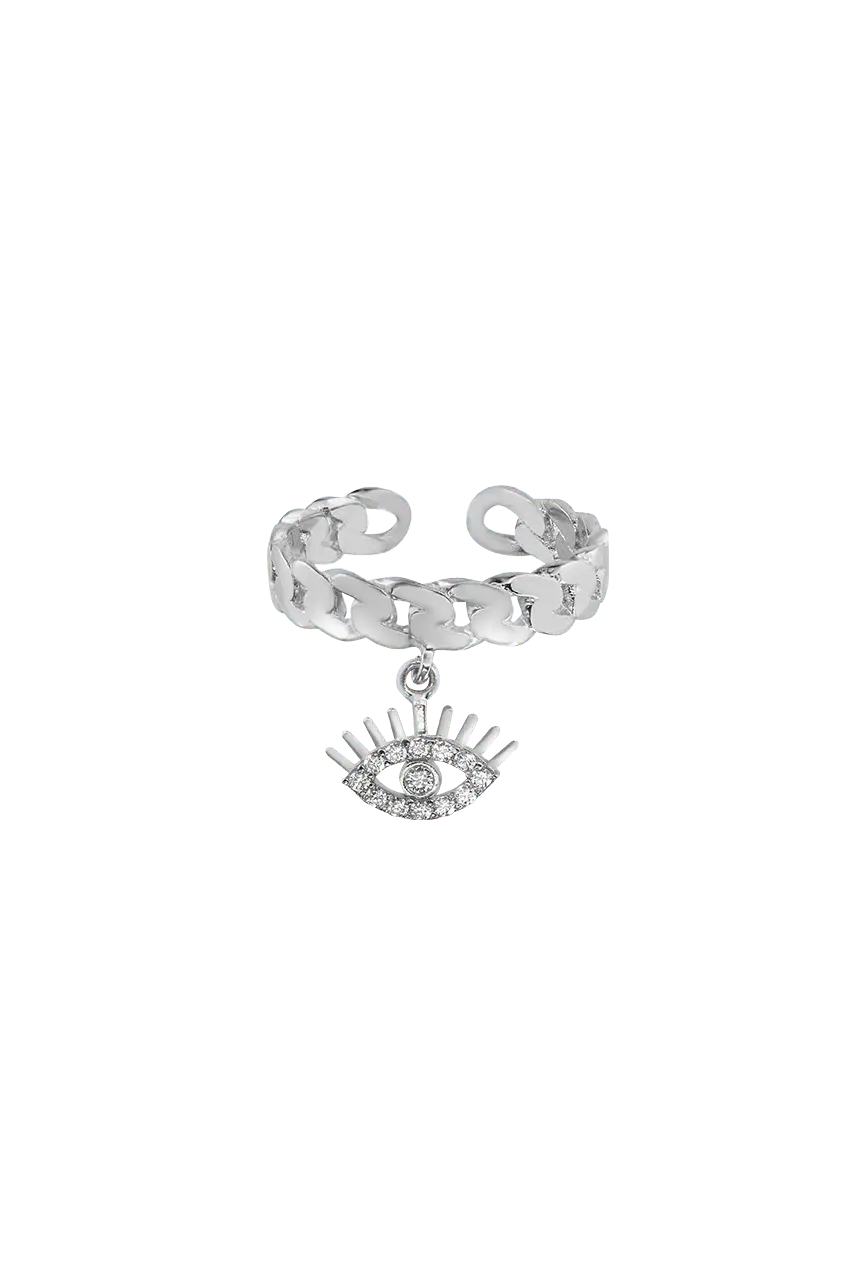 Iliso Ring mit Zirkonia Auge - Bonheur Jewellery