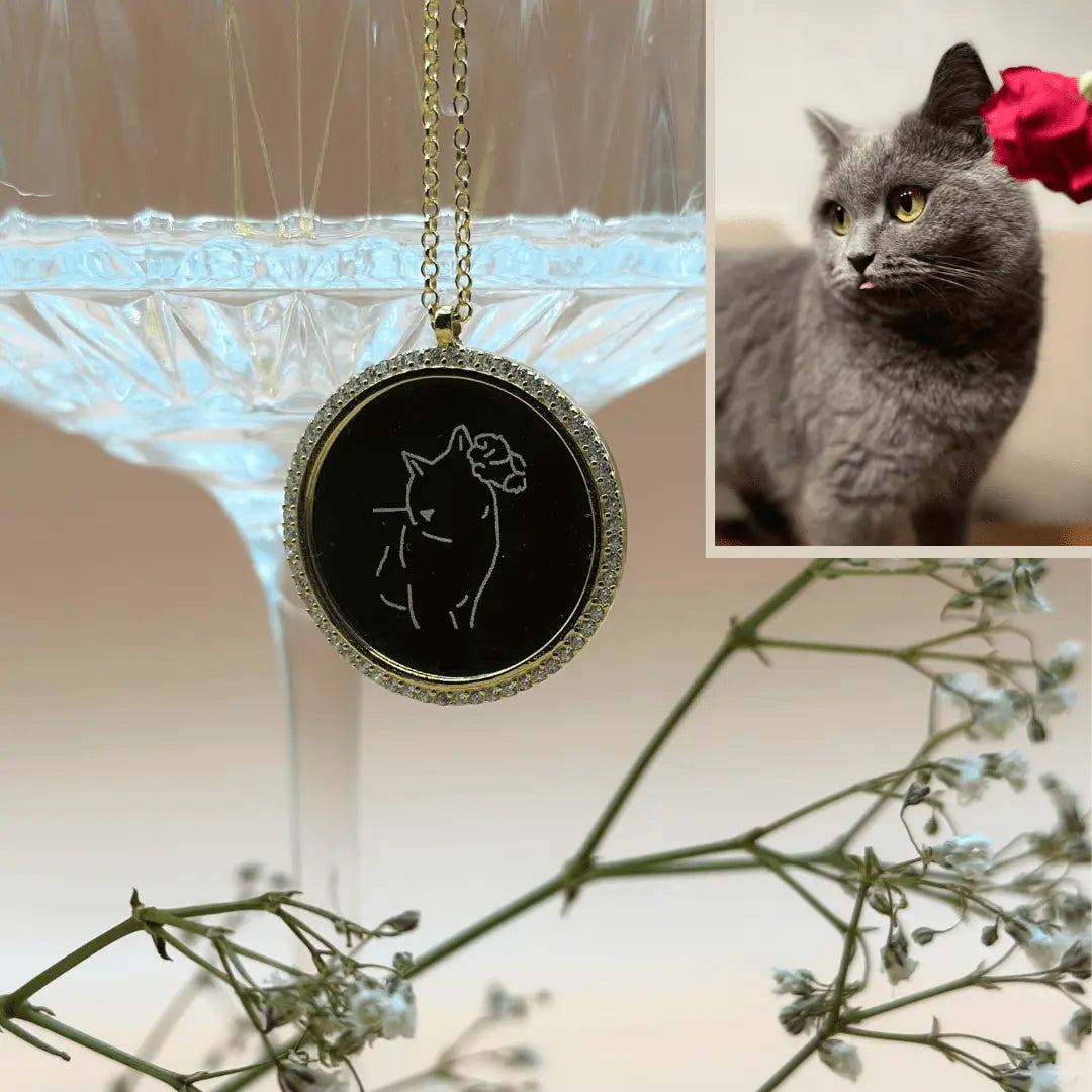 Kette Glück mit Bildergravur - Bonheur Jewellery