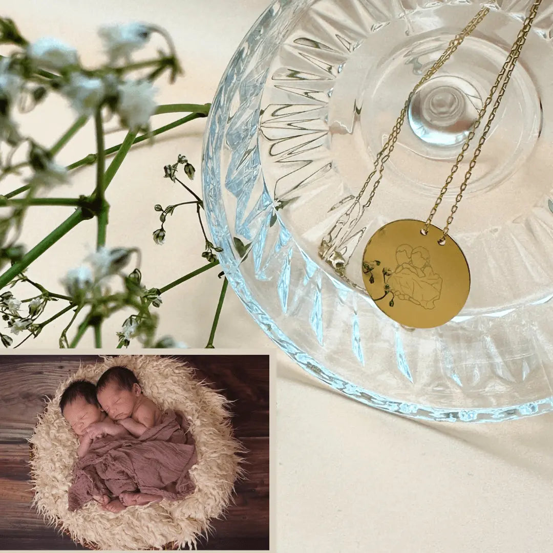 Kette Glück mit Bildergravur - Bonheur Jewellery