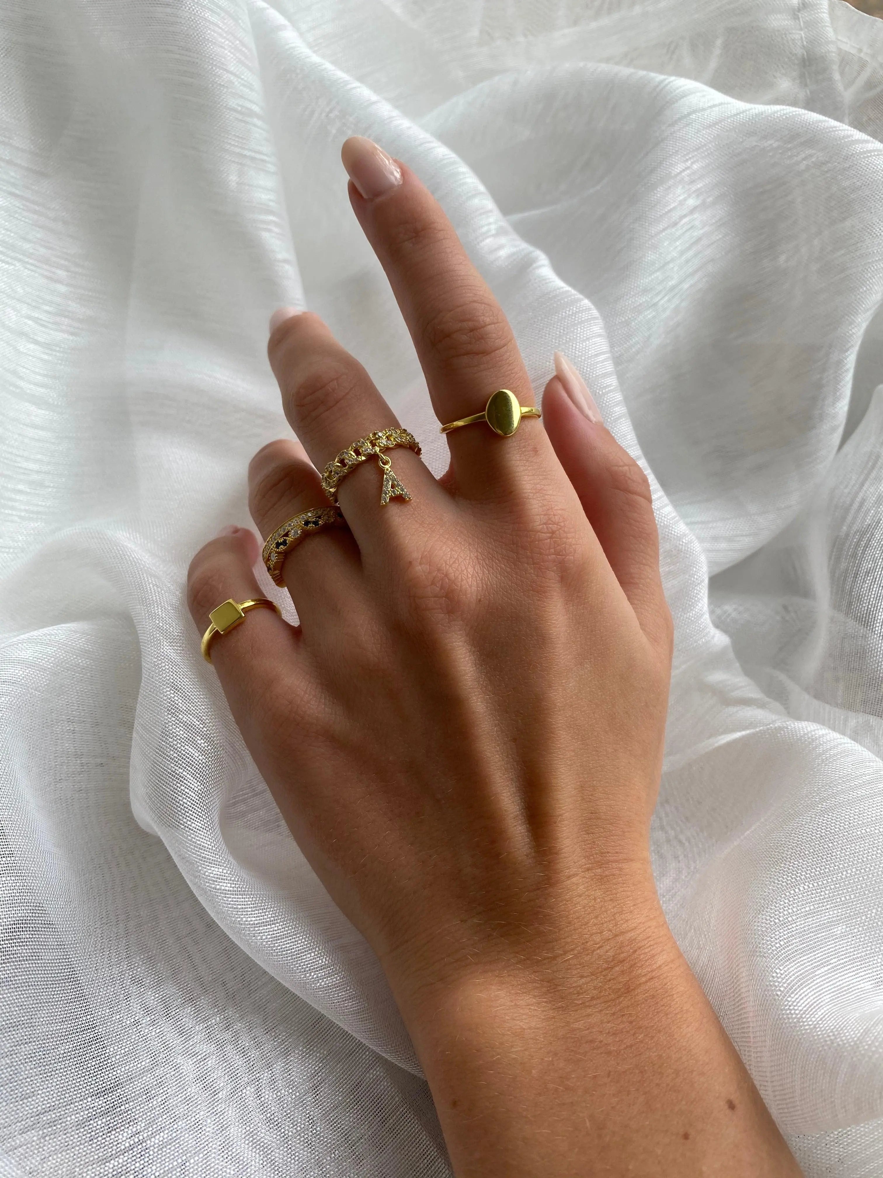 Midan Quadrat Plate Gold - Bonheur Jewellery