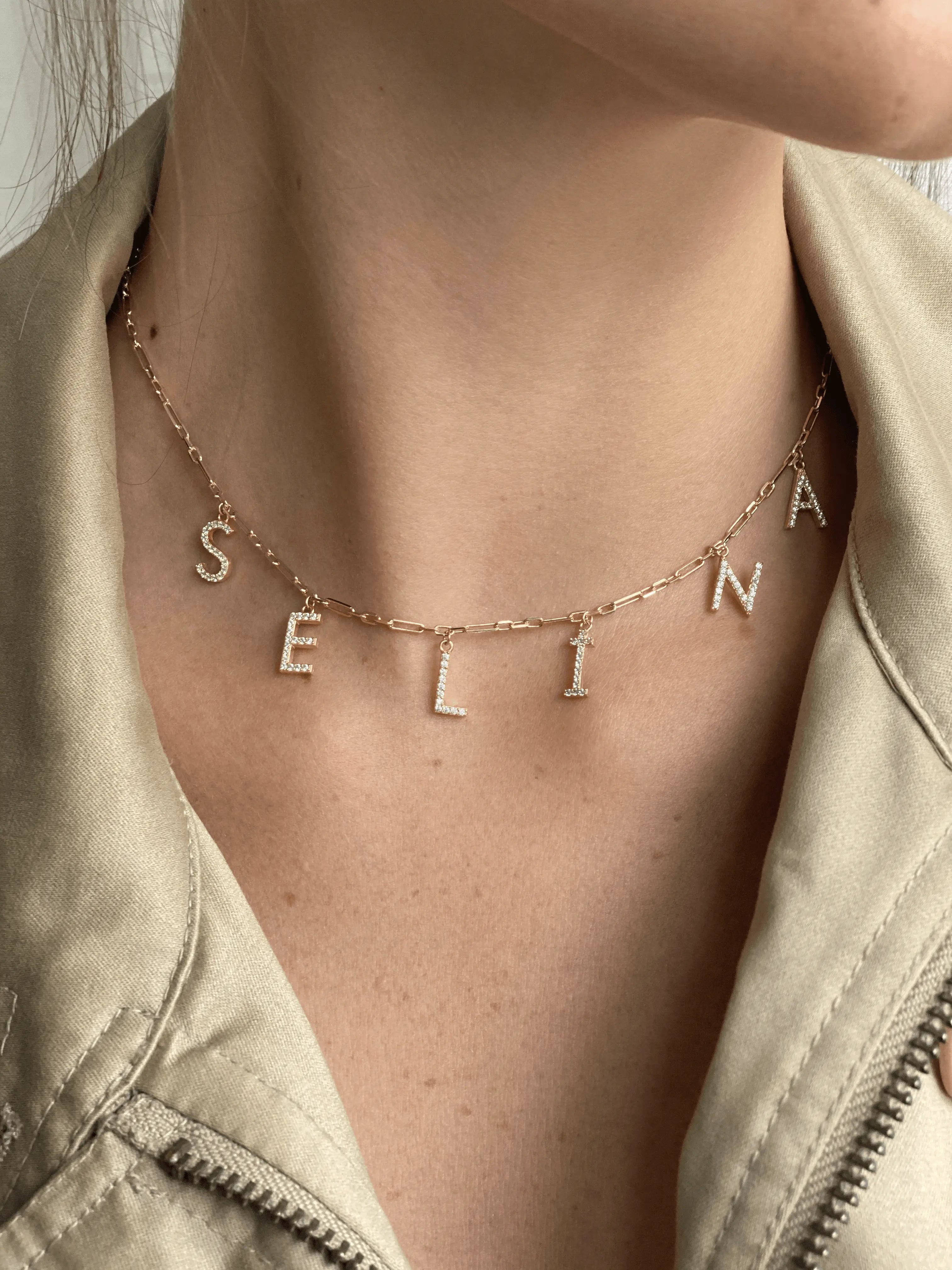 Namenskette / Buchstabenkette - Bonheur Jewellery