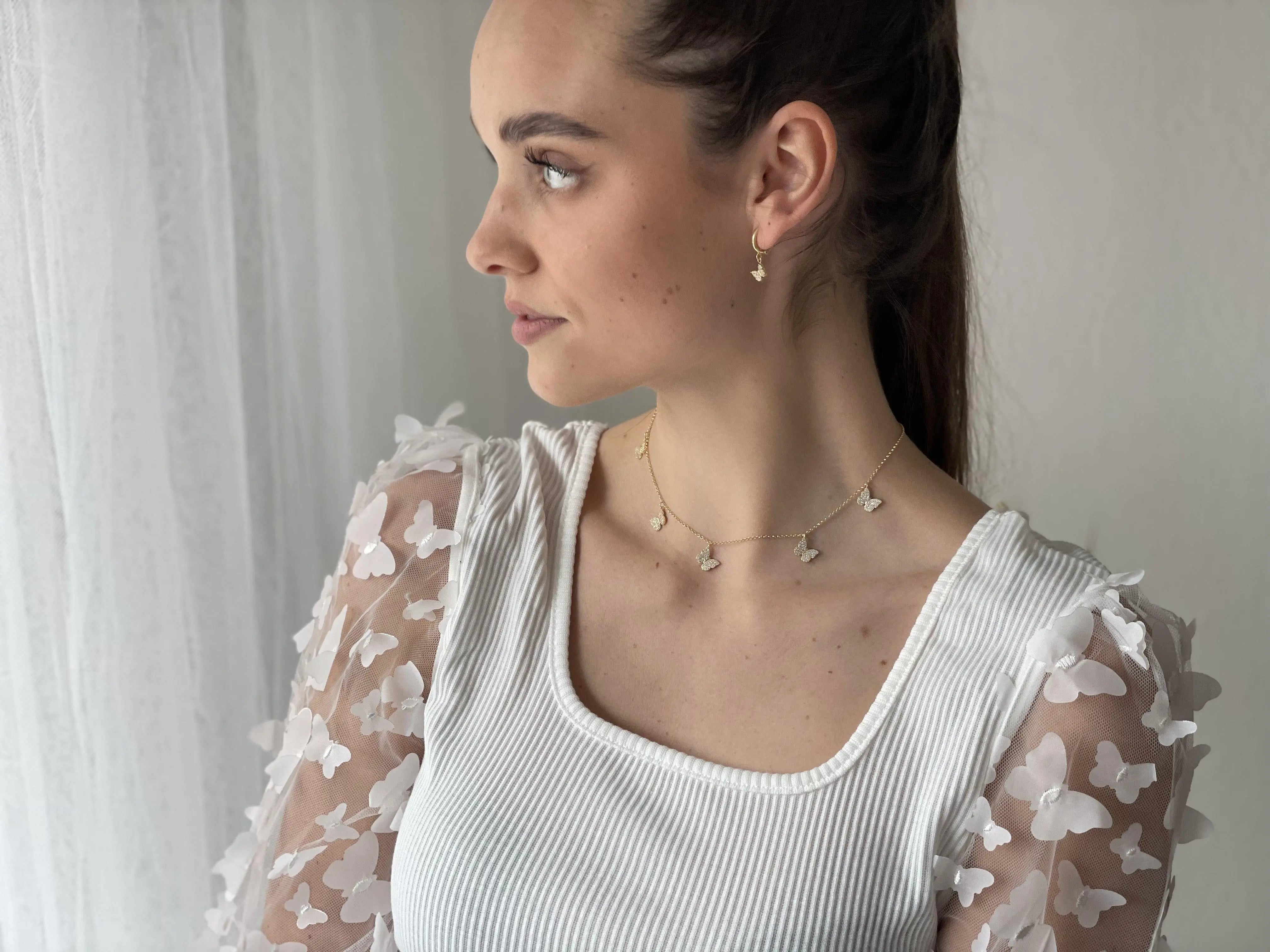 Schmetterling Halskette Multiple - Bonheur Jewellery