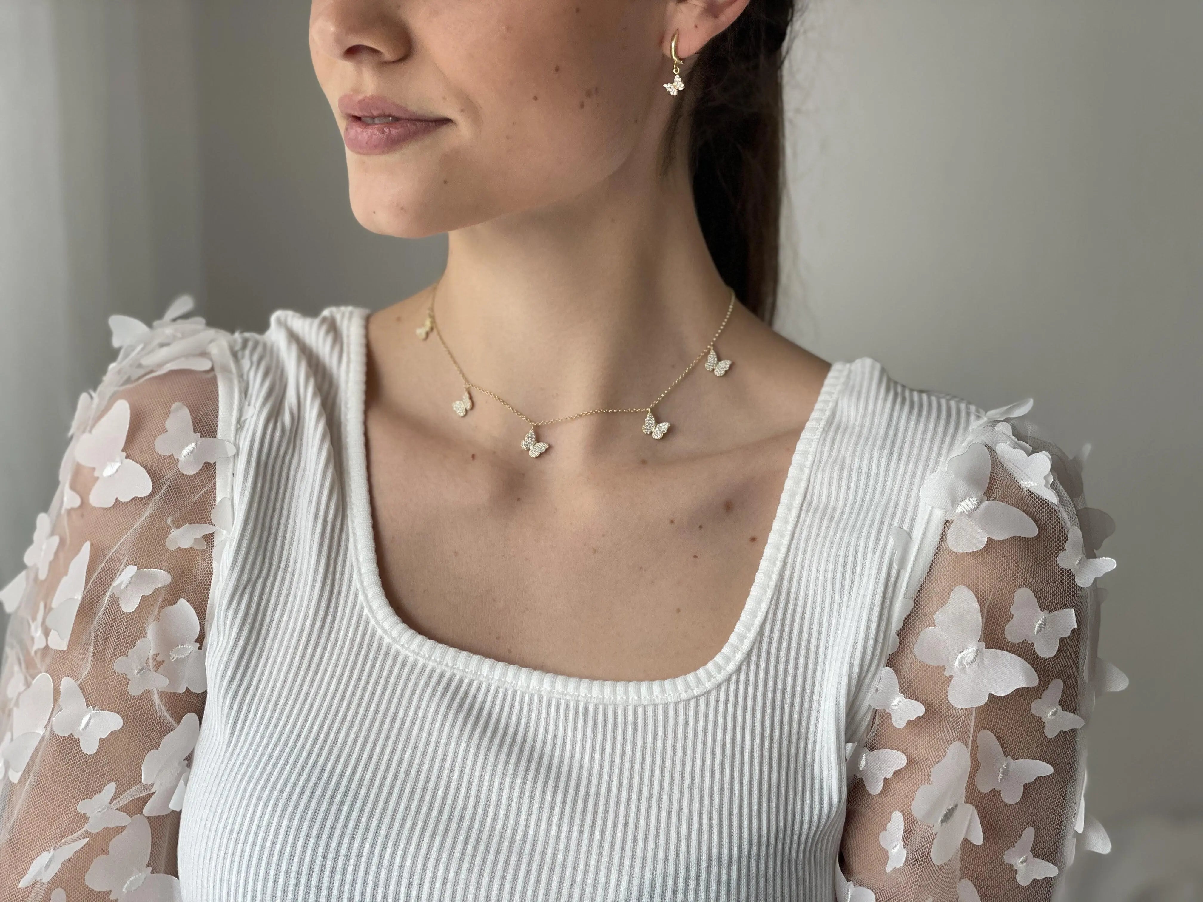 Schmetterling Ohrringe Tiny - Bonheur Jewellery