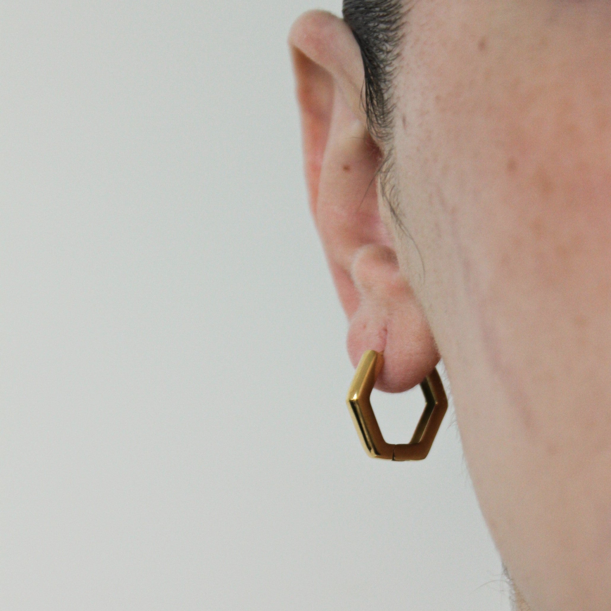 Aranel Hexagon Ohrringe Gold