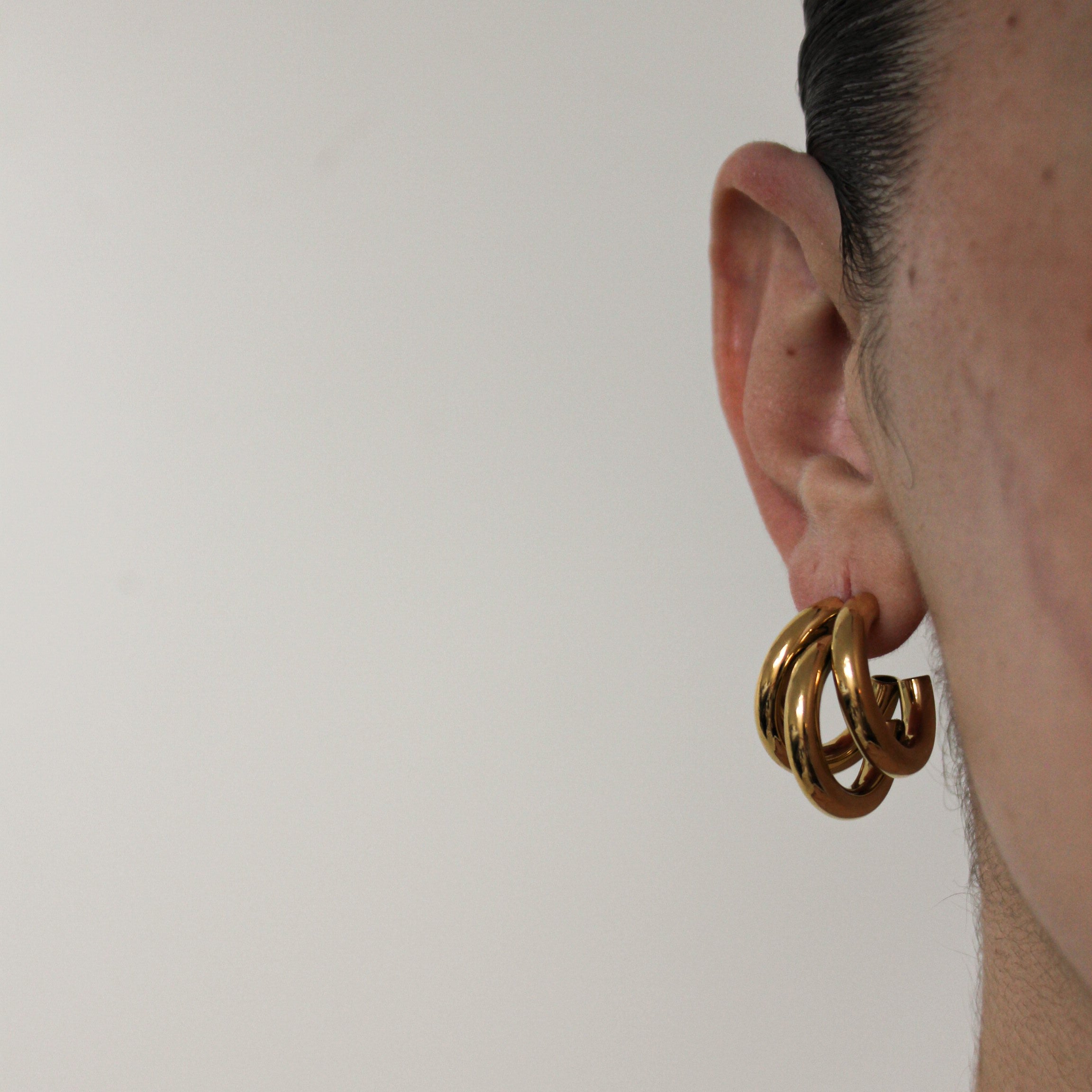 Luminara Drei Layer Ohrringe Gold