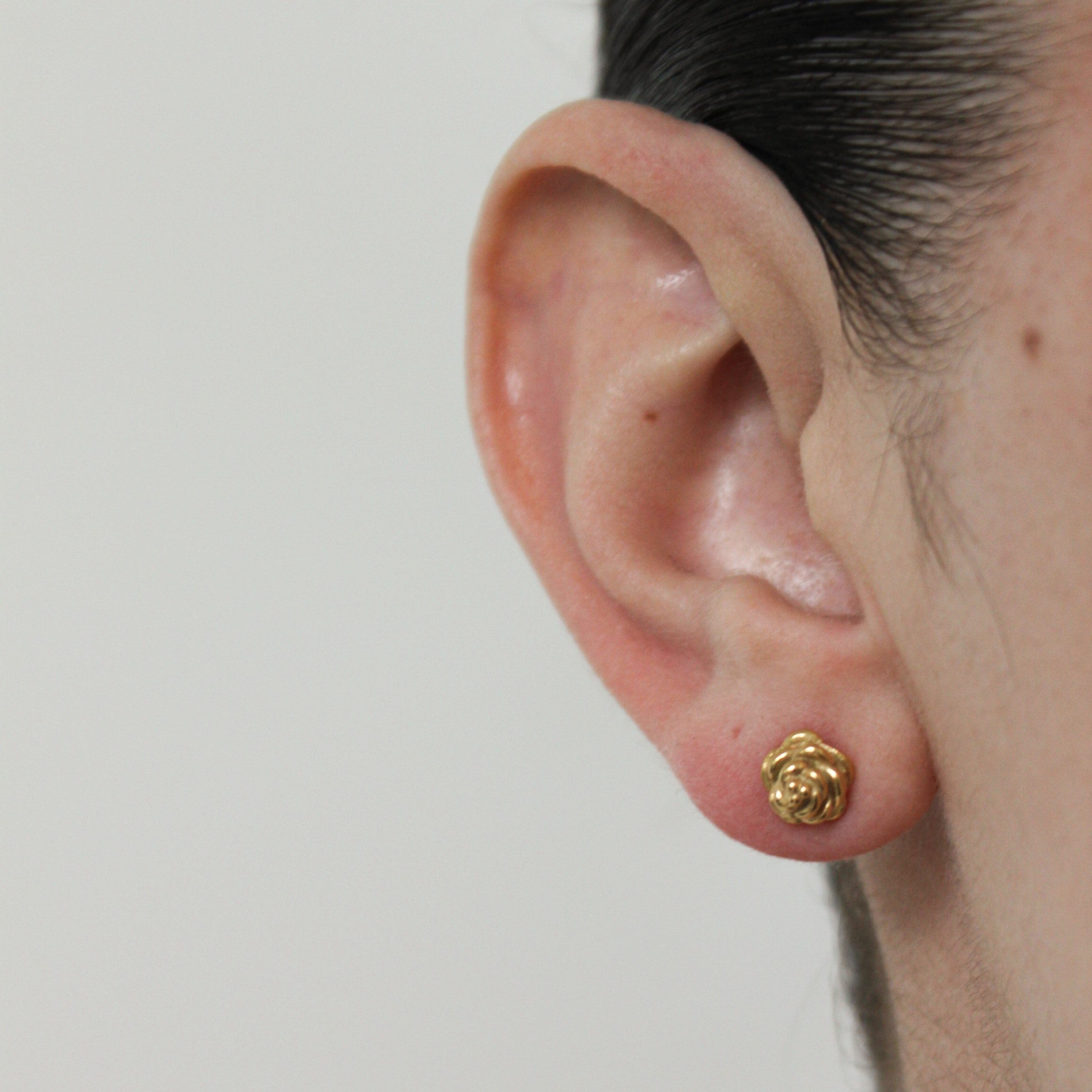 Rohi Rosen Ohrringe Gold