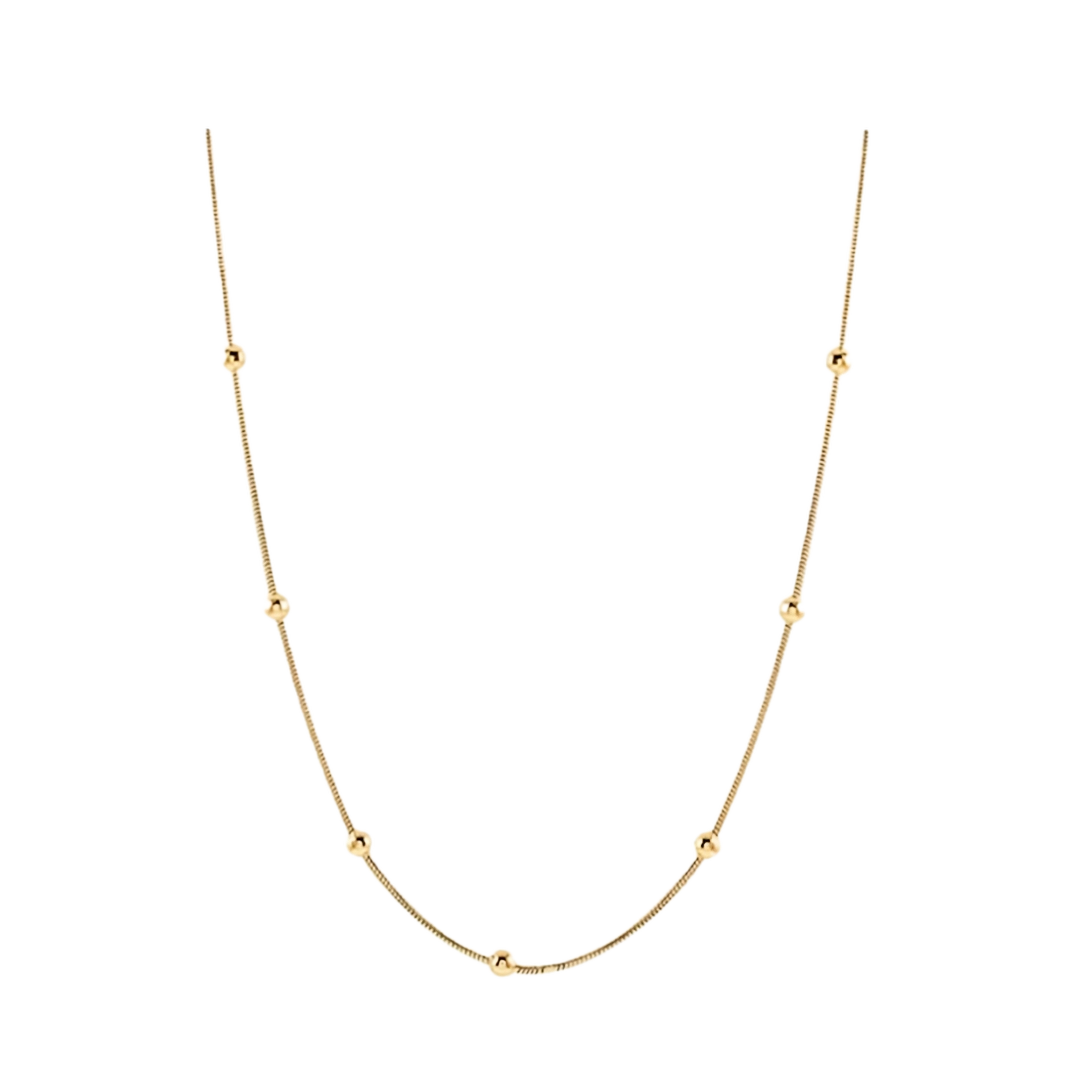 Goldene Perlen Halskette