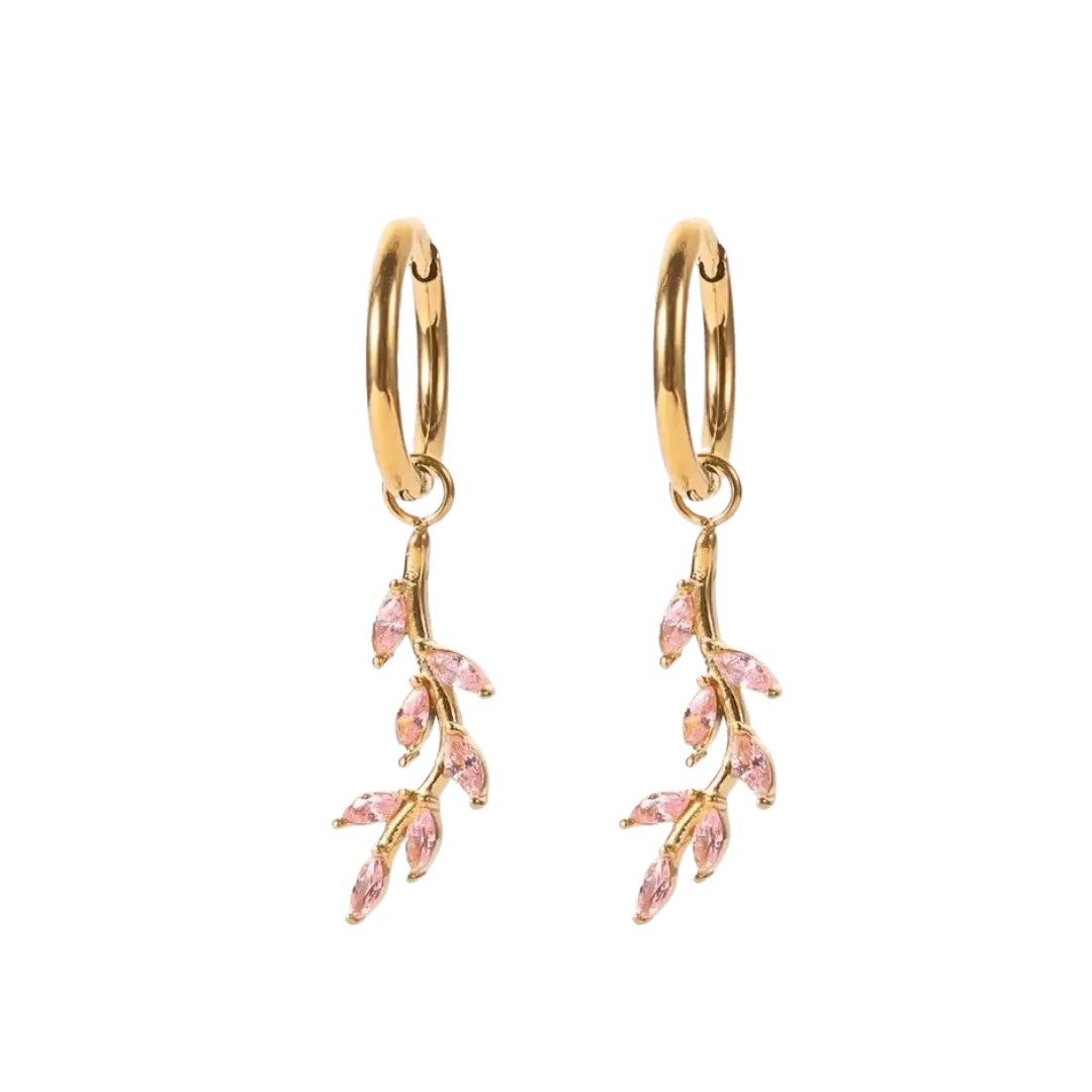 Esmeralda Rosa Ohrring - Bonheur Jewellery
