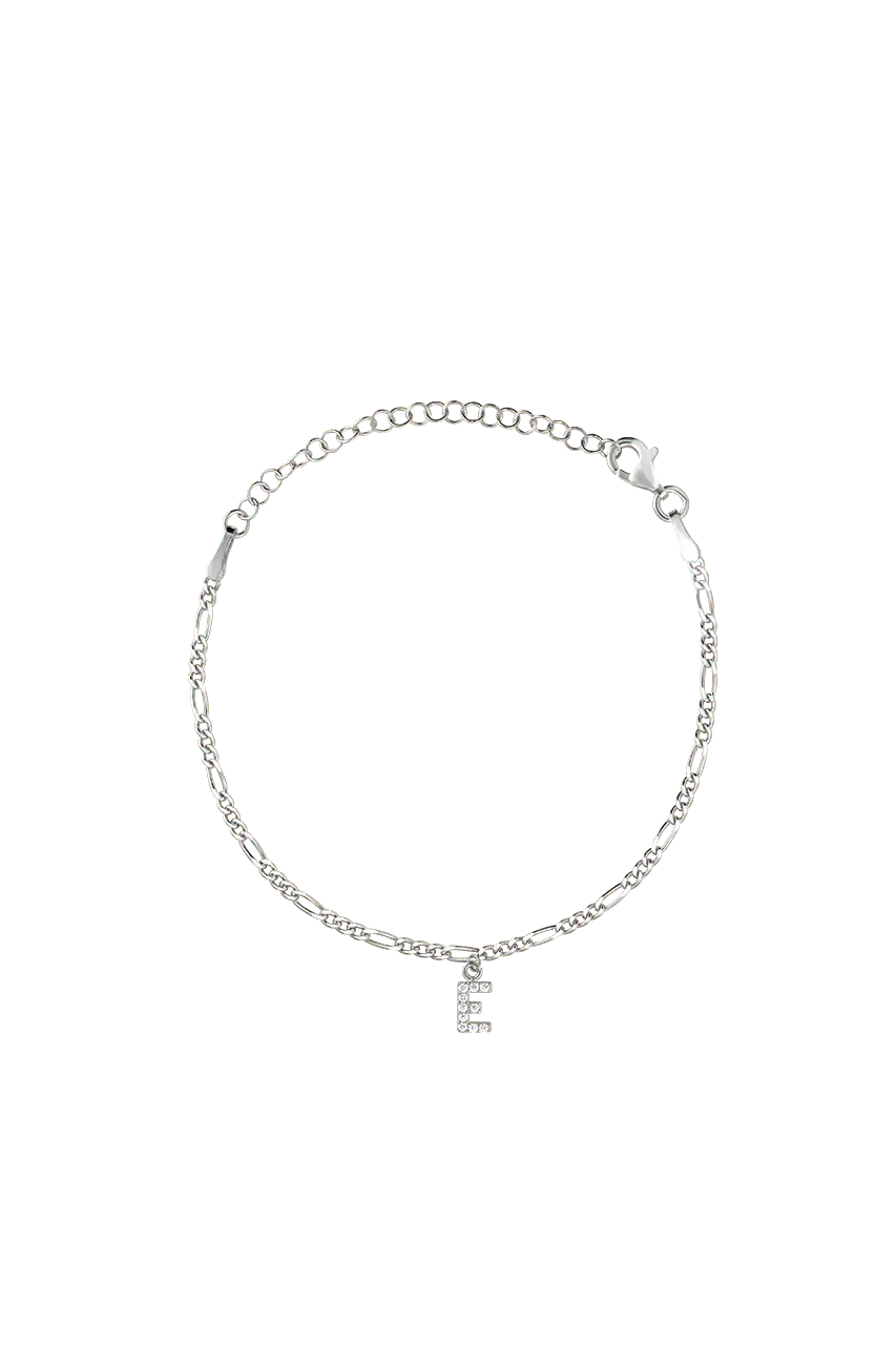 Figaro Fußkette Buchstabe - Bonheur Jewellery