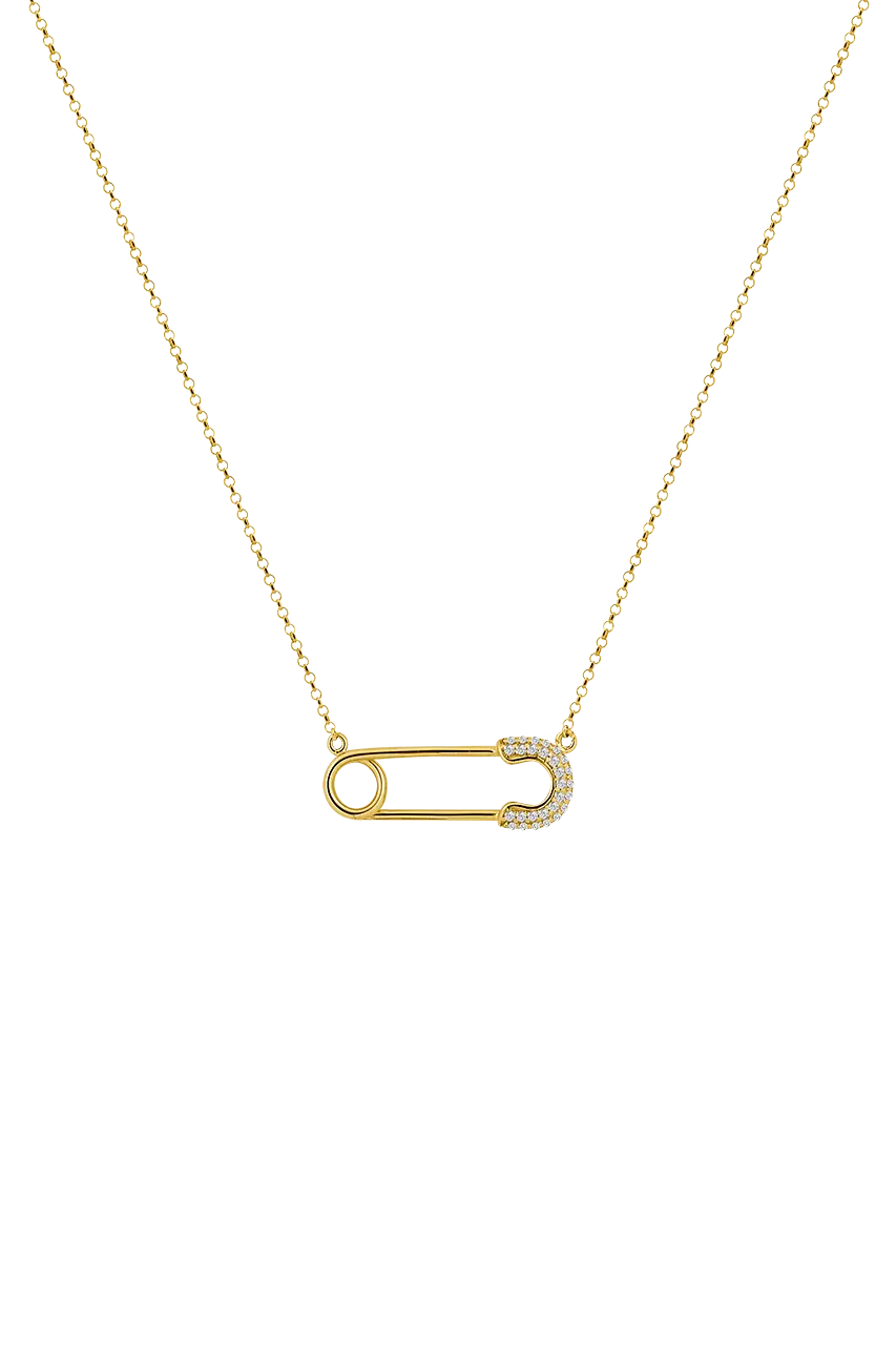 Lilou Sicherheitsnadel Halskette - Bonheur Jewellery