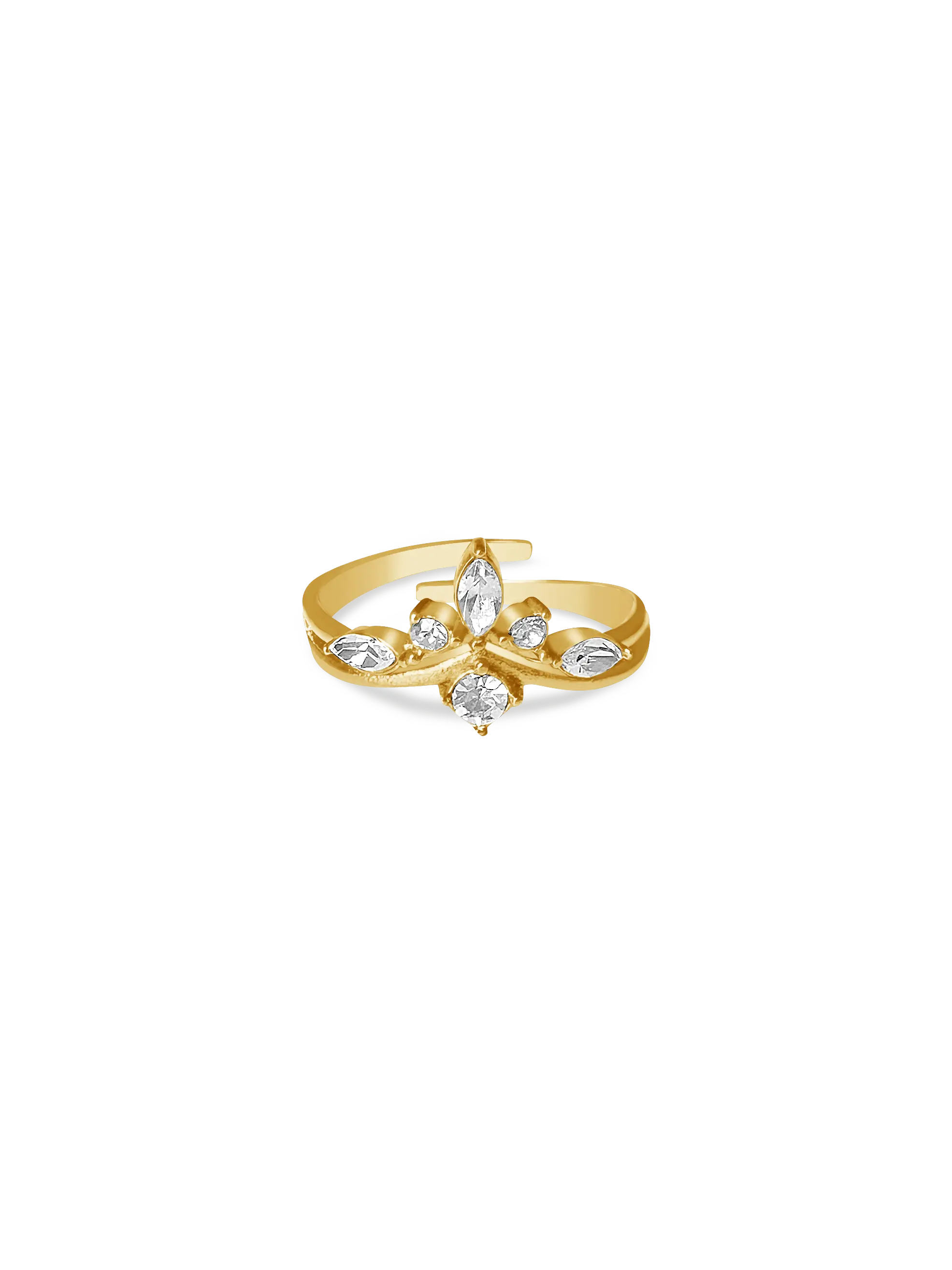 Lotus Zirkonia Ring - Bonheur Jewellery