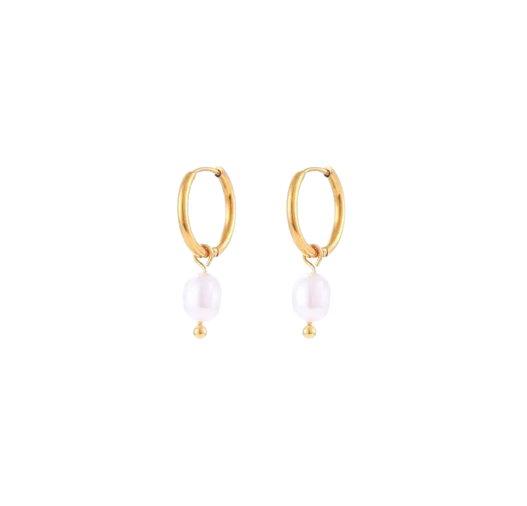 Perlen Ohrringe Gold - Bonheur Jewellery